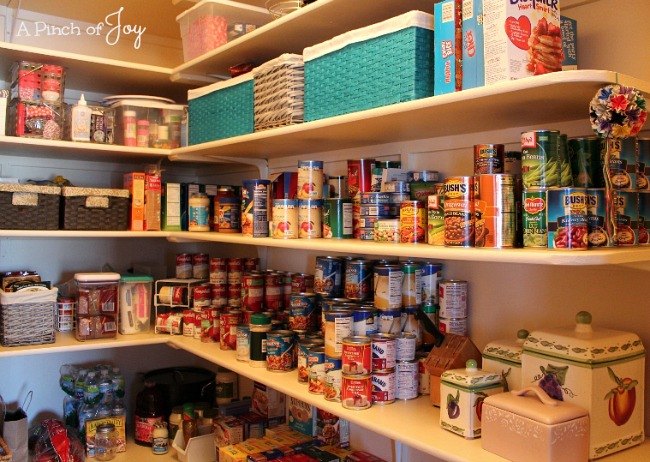 Organized Pantry -- A Pinch of Joy