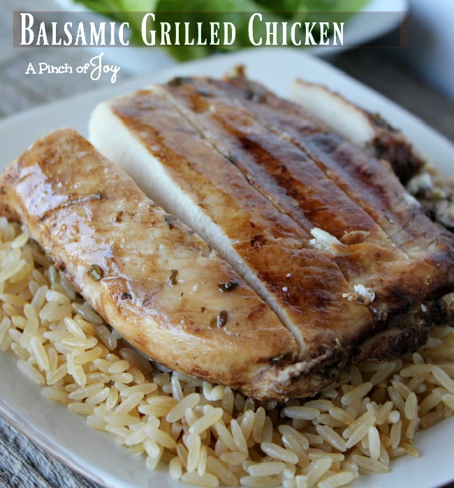 Balsamic Grilled Chicken - A Pinch of Joy