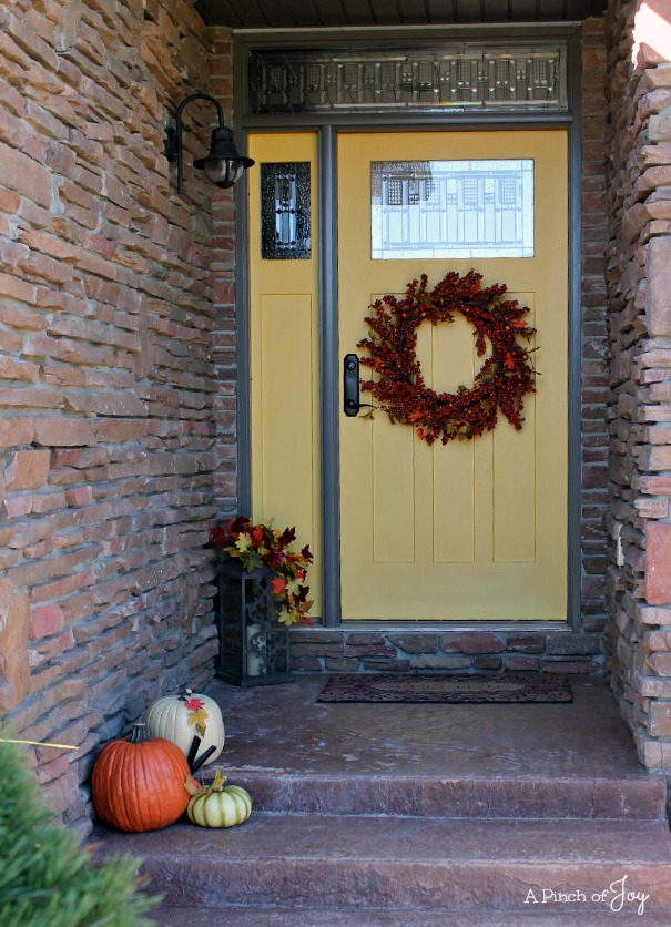 Front Door Makeover and the Five Stages of a DIY Project -- A Pinch of Joy