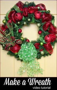 How to Make a Wreath: Video tutorial -- A Pinch of Joy