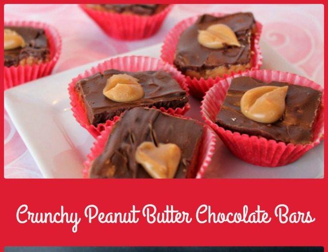 Crunchy Peanut Butter Chocolate Bars