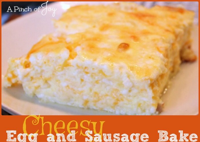 Cheesy Egg and Sausage Bake