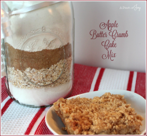Apple Butter Crumb Cake Mix -- A Pinch of Joy Gift in a Jar
