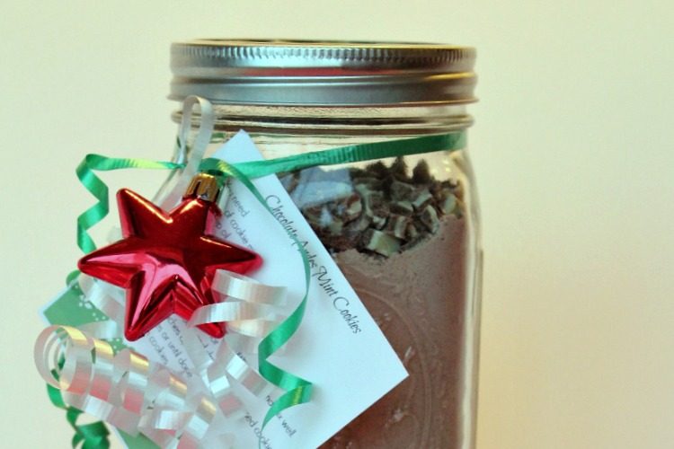 Chocolate Andes Mint Cookie Mix — Gift in a Jar
