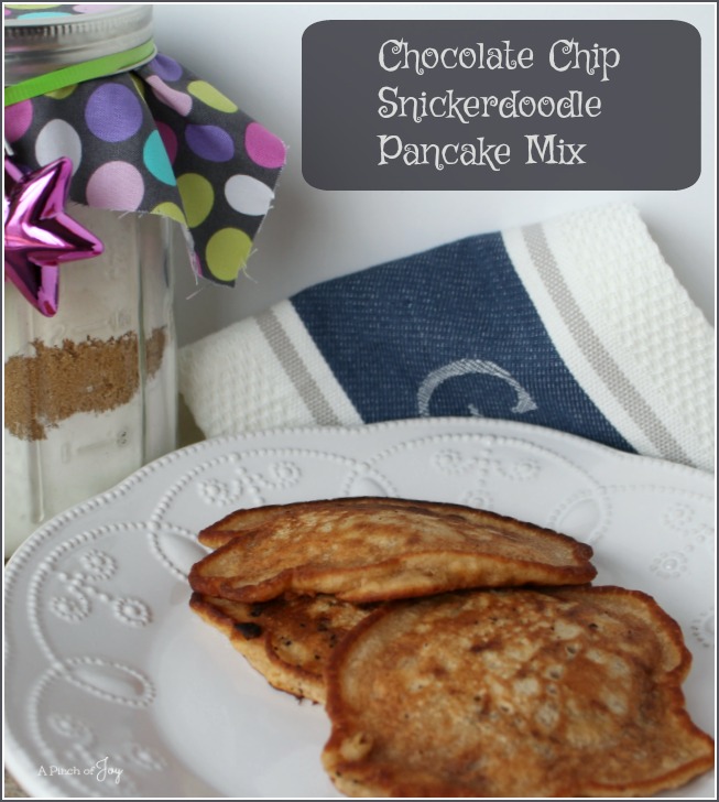 Chocolate Chip Snickerdoodle Pancake Mix -- A Pinch of Joy Gift in a Jar