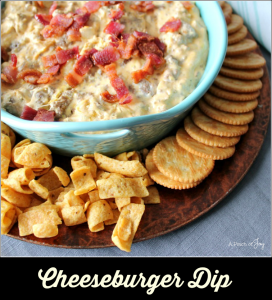 Cheeseburger Dip -- A Pinch of Joy