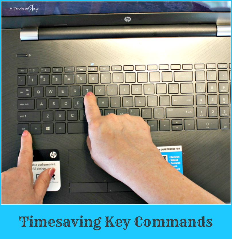 Timesaving Key Commands -- A Pinch of Joy Shortcuts to Navigating web or Windows