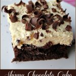 Skinny Chocolate Cake -- A Pinch of Joy #Decadent Dessert