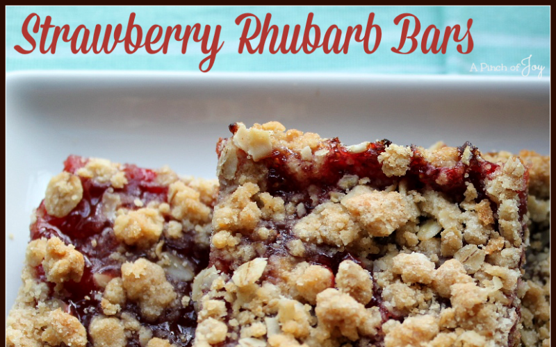 Strawberry Rhubarb Bars