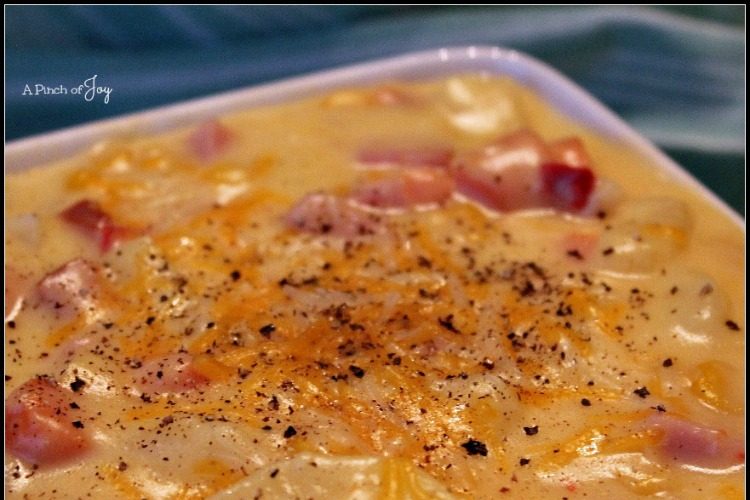 Cheesy Ham and Potato  Soup