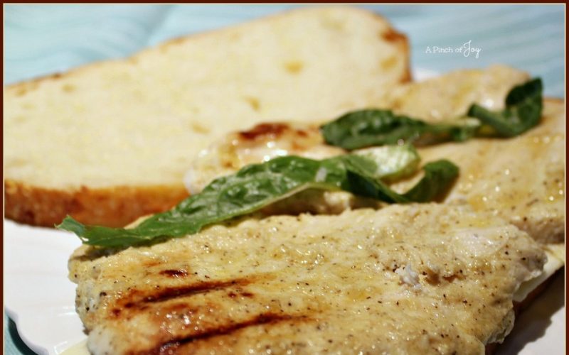Lemon Mustard Vinaigrette Chicken Sandwich on Artisan Bread