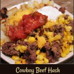 Cowboy Beef Hash -- A Pinch of Joy #Quickandeasy Meat and 'Taters dish!