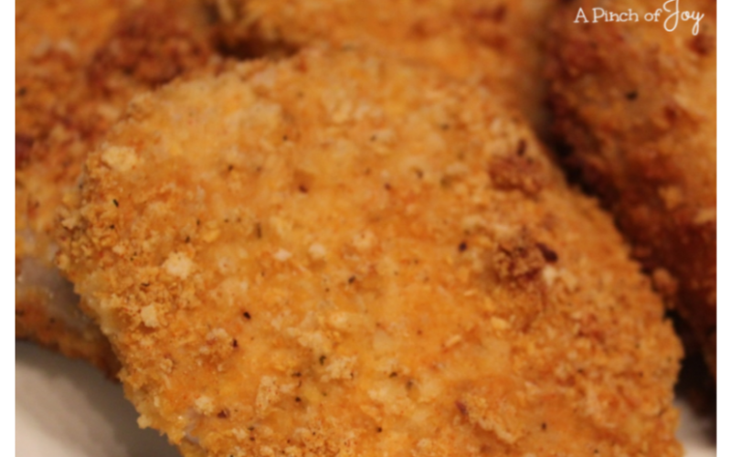 Italian Breaded Pork Chops -- A Pinch of Joy