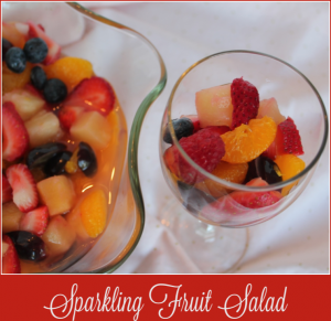 Sparkling Fruit Salad -- A Pinch of Joy