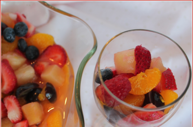 Sparkling Fruit Salad -- A Pinch of Joy