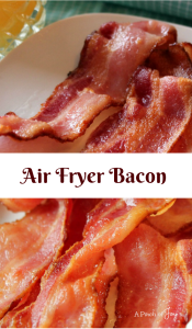 Air Fryer Bacon __ A Pinch of Joy