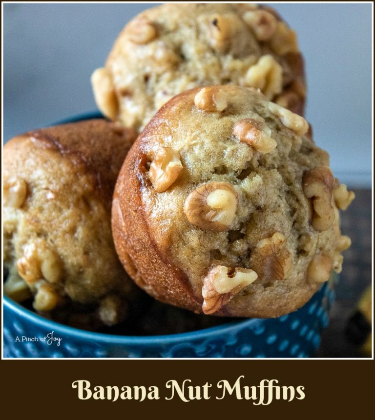 Banana Nut Muffins A Pinch of Joy