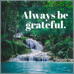 Always be grateful -- free printable gratitude journal -- A Pinch of Joy