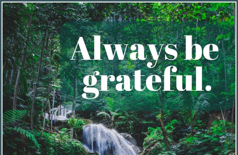 Always be grateful -- free printable gratitude journal -- A Pinch of Joy