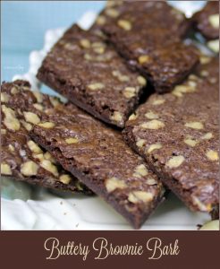 Buttery Brownie Bark - A Pinch of Joy