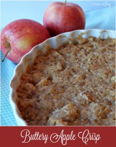 Buttery Apple Crisp - light and buttery deliciousness!