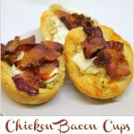 Chicken Bacon Biscuit Cups - A Pinch of Joy