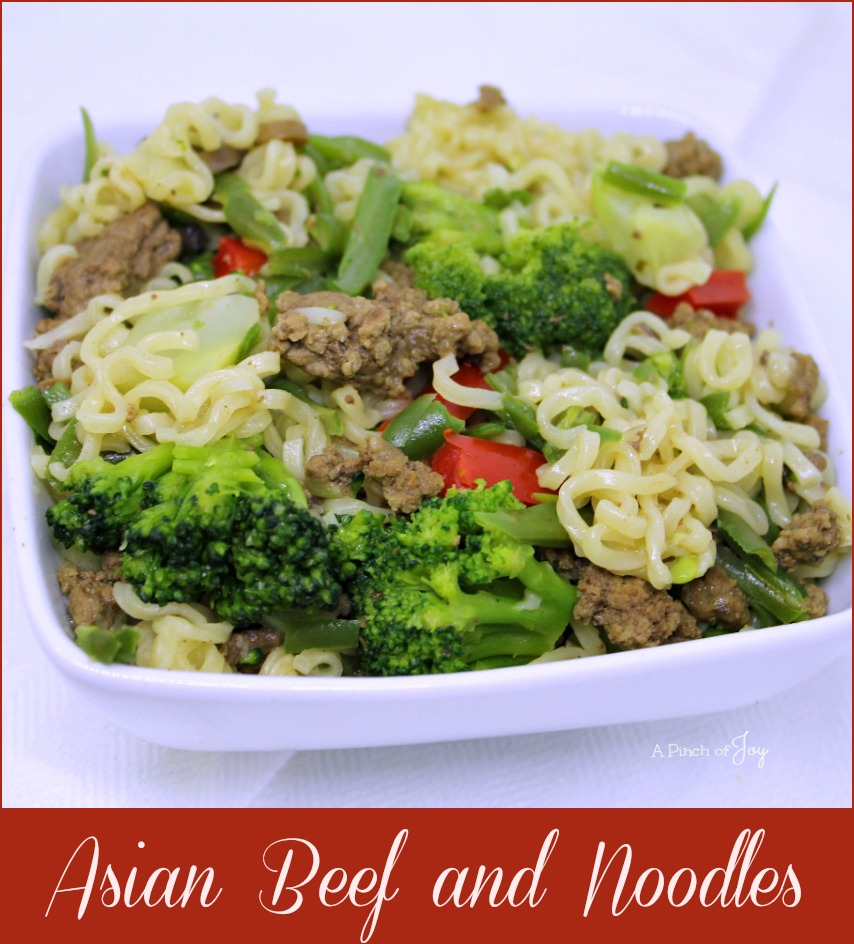 Asian Beef and Noodles - A Pinch of Joy