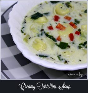 Creamy Tortellini Soup -- A Pinch of Joy Quick and Easy