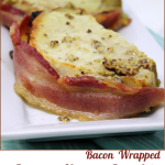 Bacon Wrapped Bourbon Mustard Pork Loin -- A Pinch of Joy