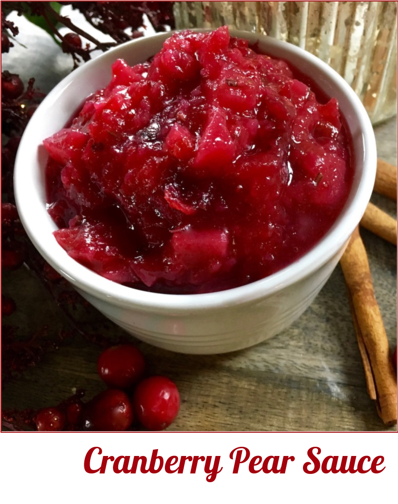 Cranberry Pear Sauce A Pinch of Joy