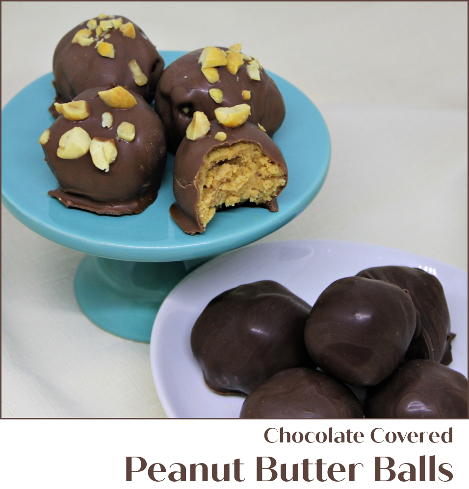 Chocolate Covered Peanut Butter Balls - A Pinch of Joy