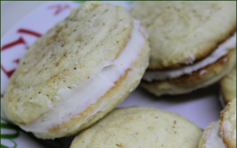 Eggnog Sandwich Cookies