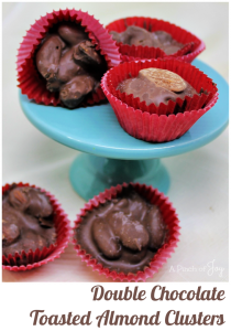Double Chocolate Toasted Almond Clusters - A Pinch of Joy