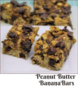 Peanut Butter Banana Bars -- A Pinch of Joy