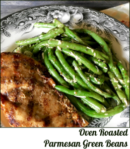 Oven Roasted Parmesan Green Beans_Plated --A Pinch of Joy