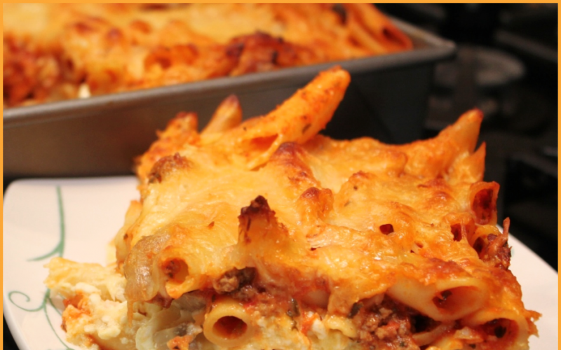 EAsy Baked Ziti - A Pinch of Joy