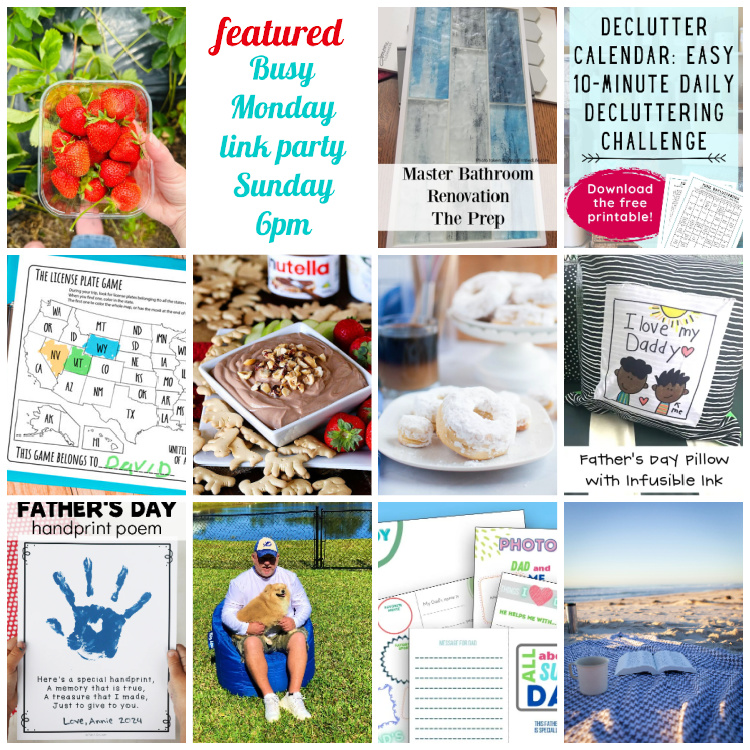 Collage images from last week's featured posts