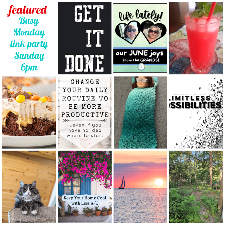Collage of photos from featured blogs