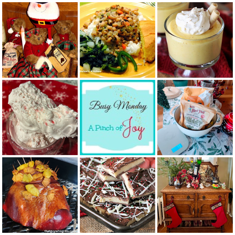 Collage of images from Busy Monday Linky Party featured posts 