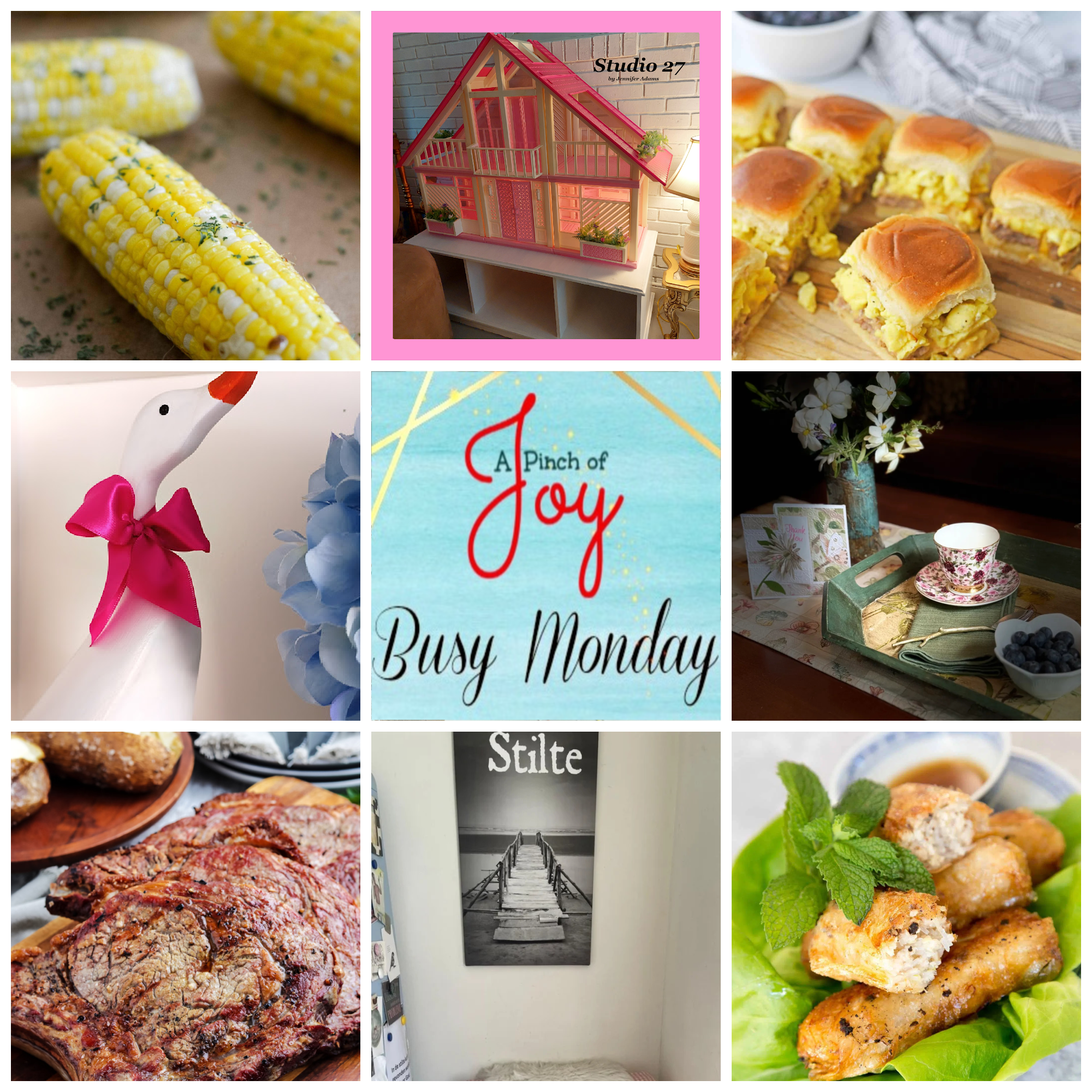 Collage of photos from featured posts