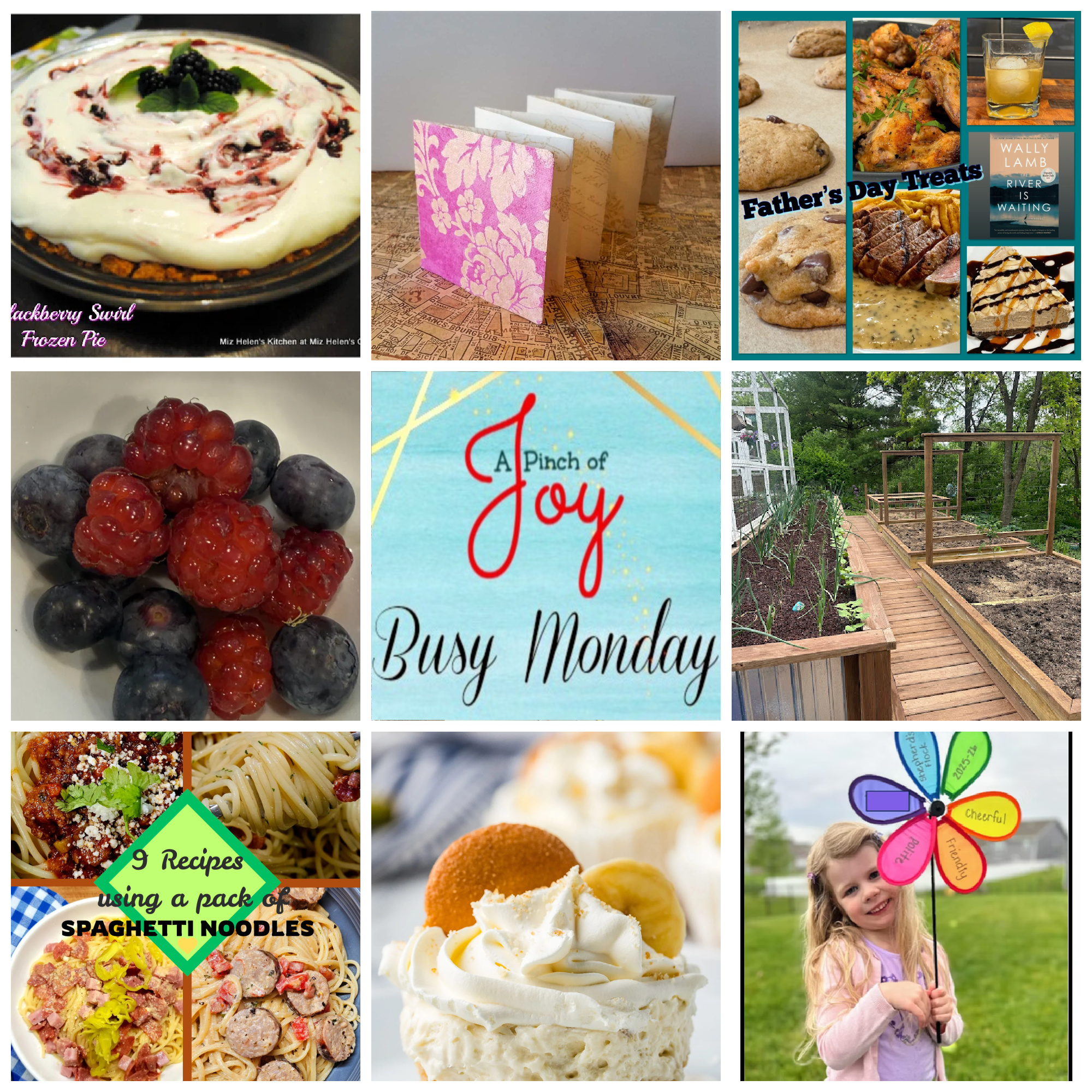Collage of photos from featured posts