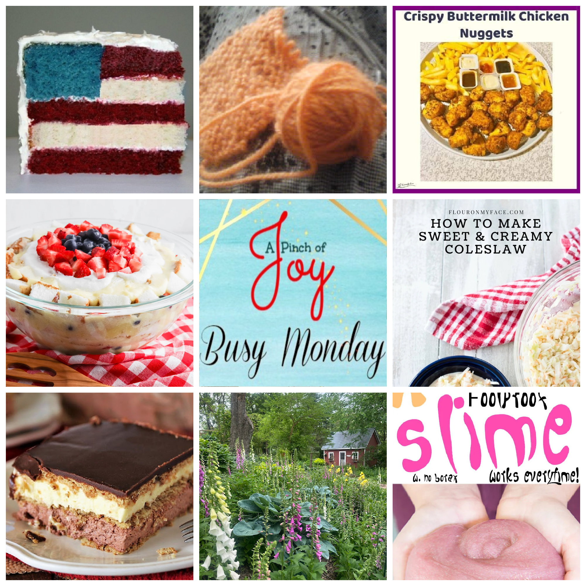 Collage of photos from blogs featured from last week