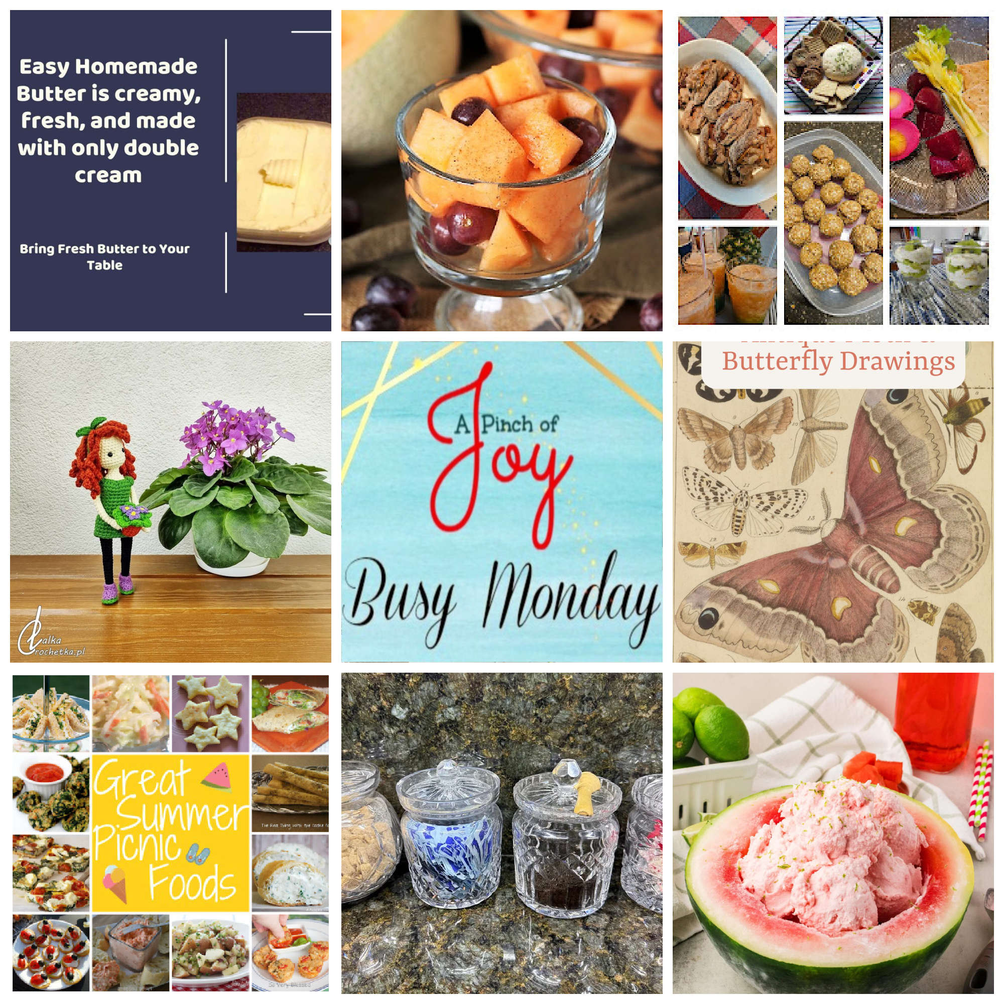 Collage of photos from featured posts this week