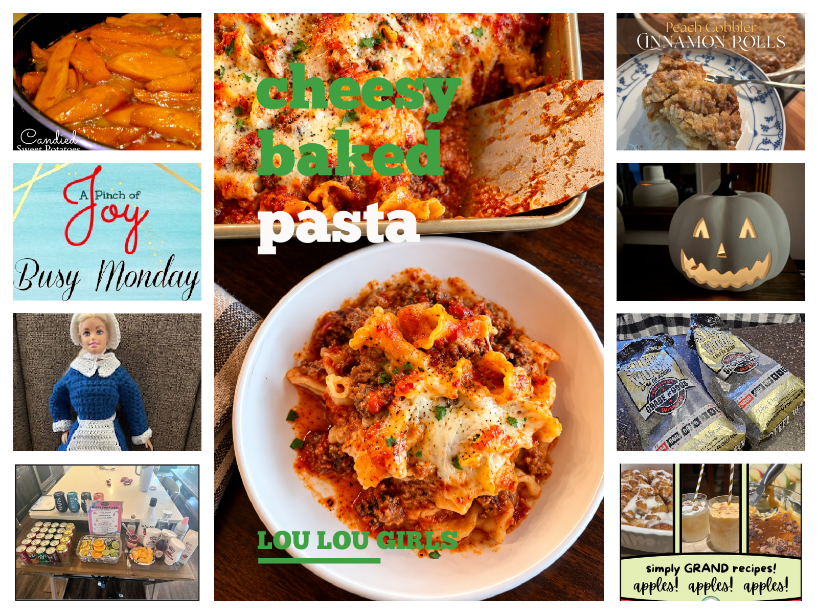 Collage of photos from posts that are featured this week.
