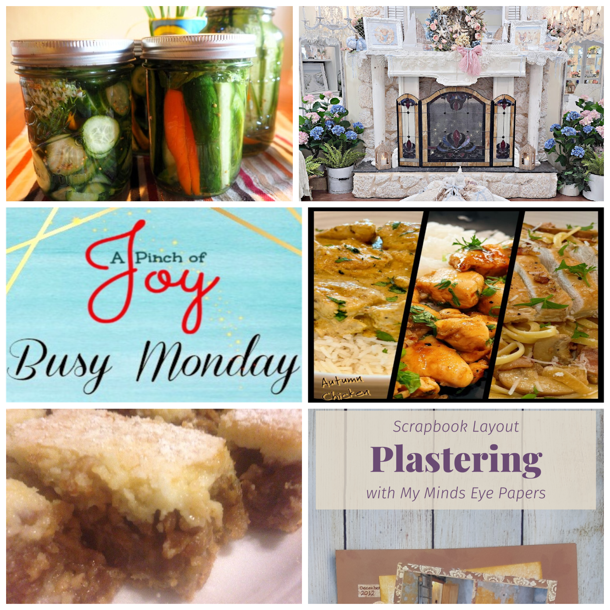 Collage of photos representing Featured posts from last week's linky